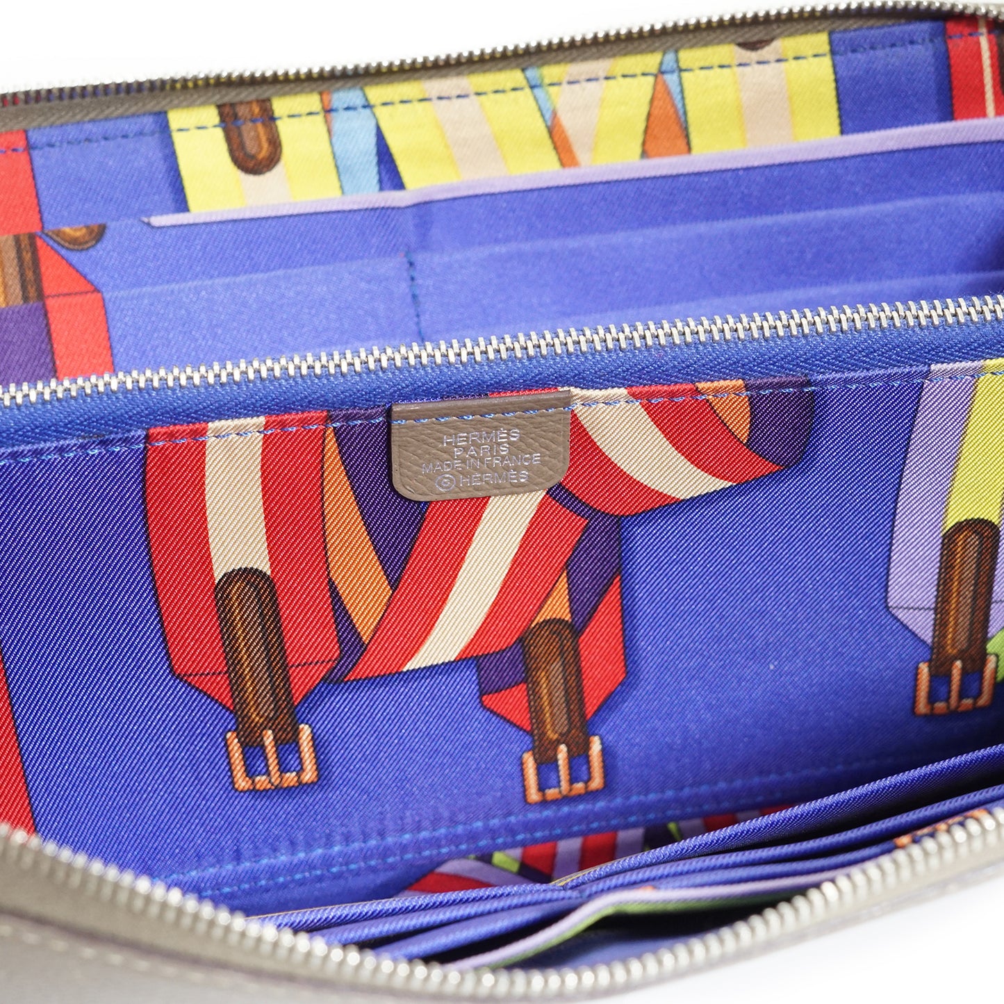 Epsom Etoupe Sangles Azap Silk-in Long Wallet