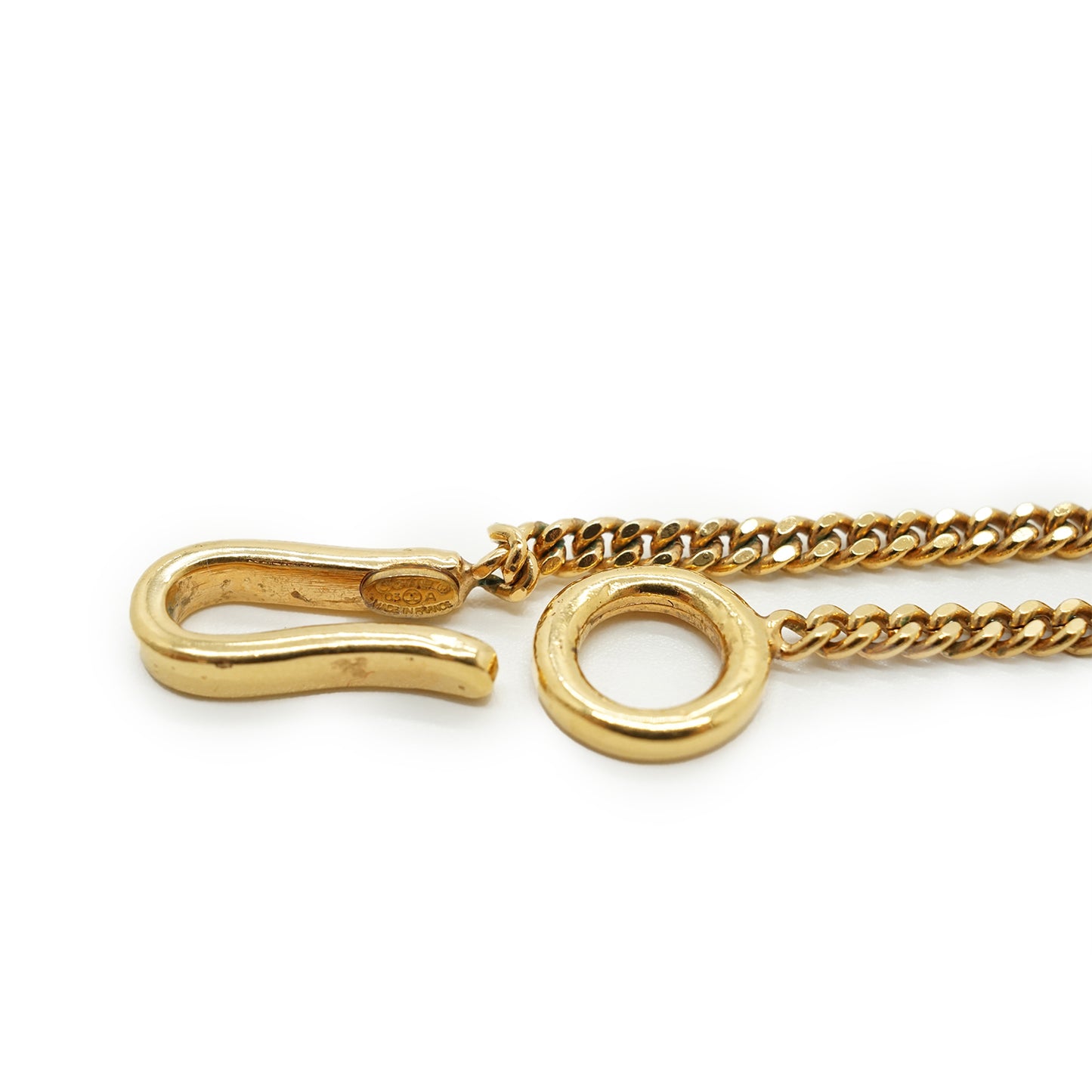 CC Faux Pearl Pendant Necklace