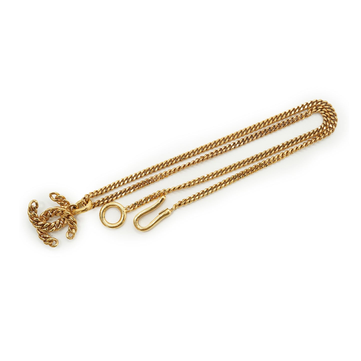 CC Faux Pearl Pendant Necklace
