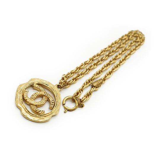 CC Cut-out Medallion Necklace GP