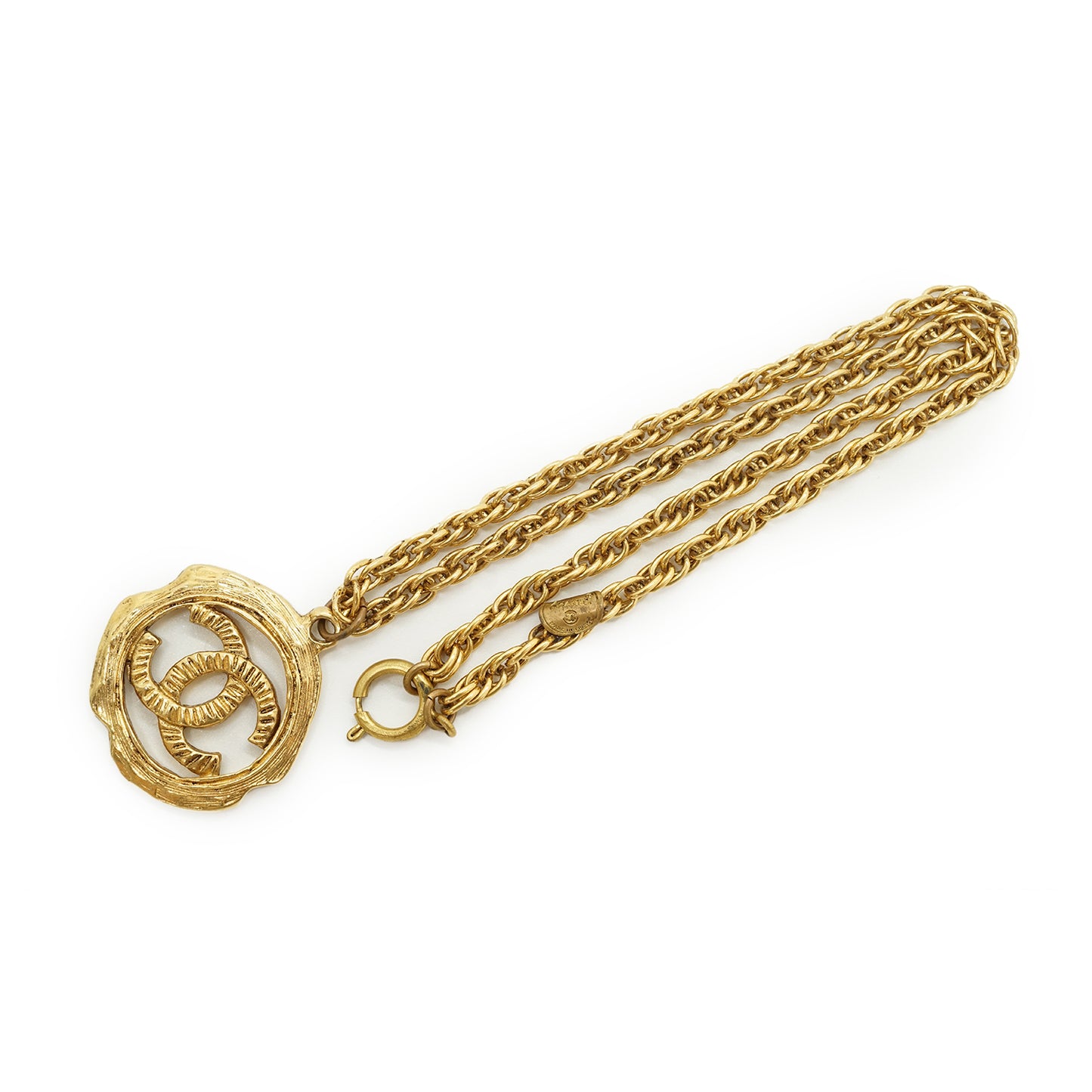CC Cut-out Medallion Necklace GP