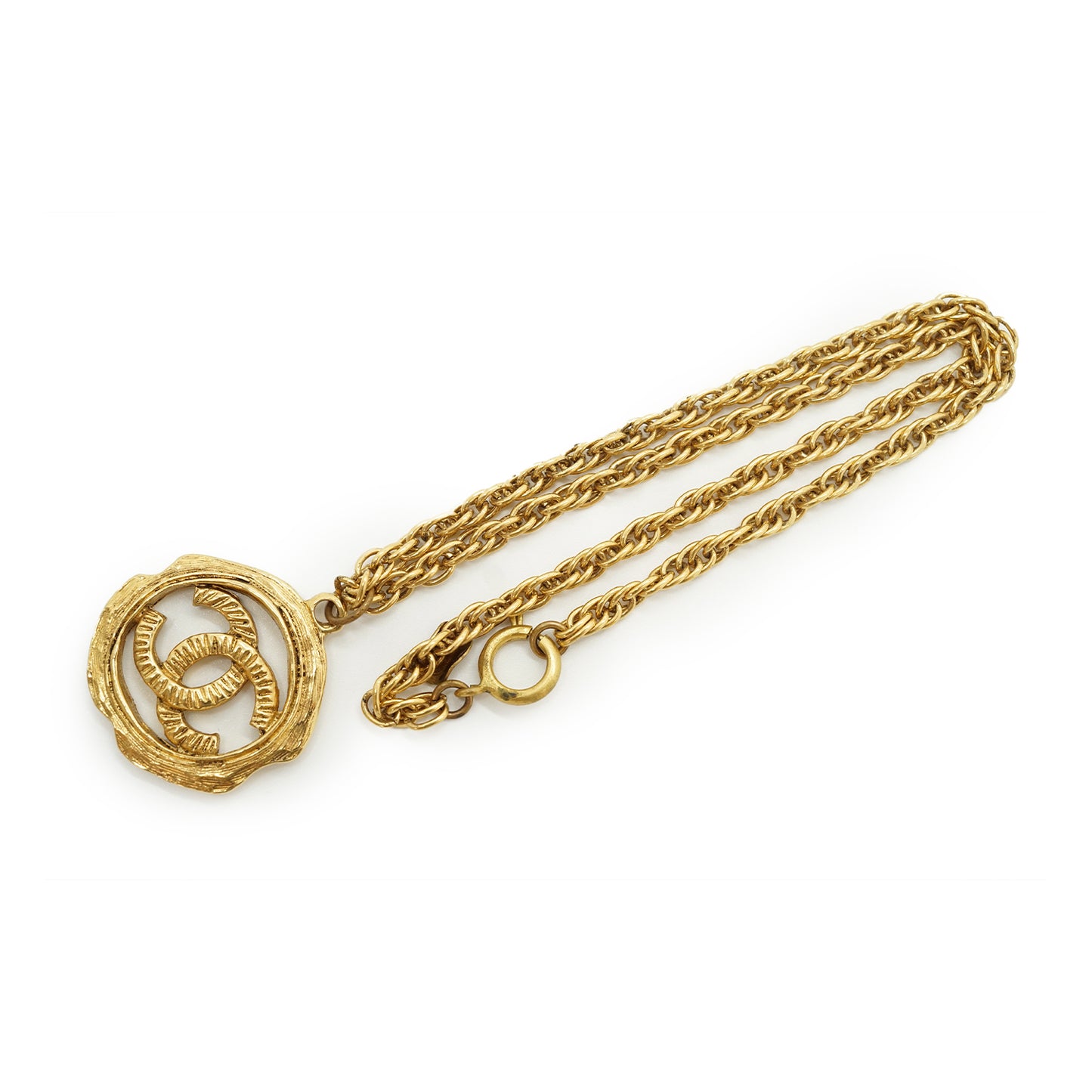 CC Cut-out Medallion Necklace GP