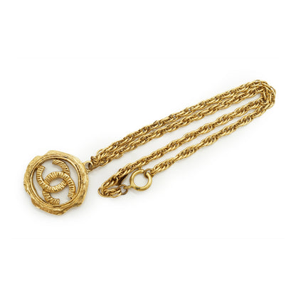 CC Cut-out Medallion Necklace GP