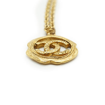 CC Cut-out Medallion Necklace GP