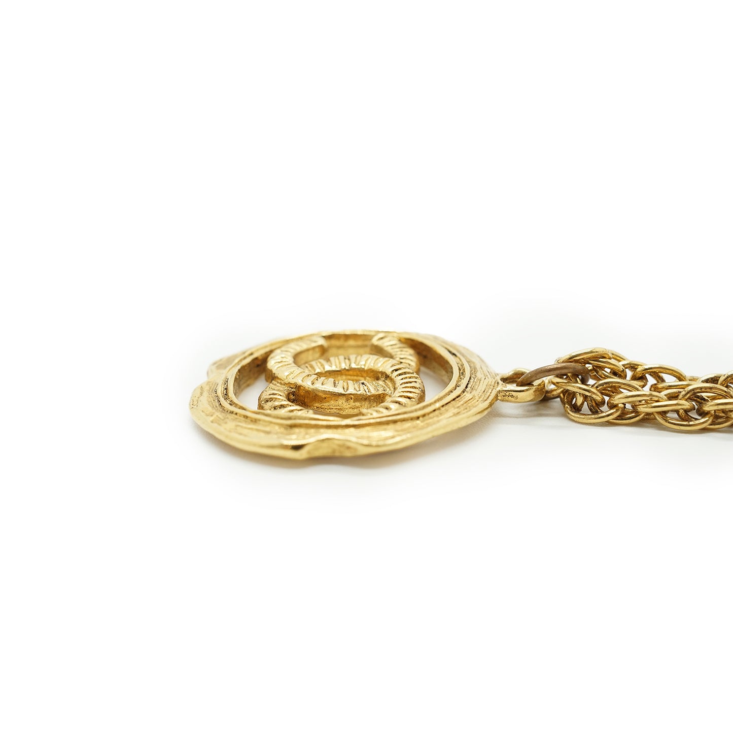 CC Cut-out Medallion Necklace GP