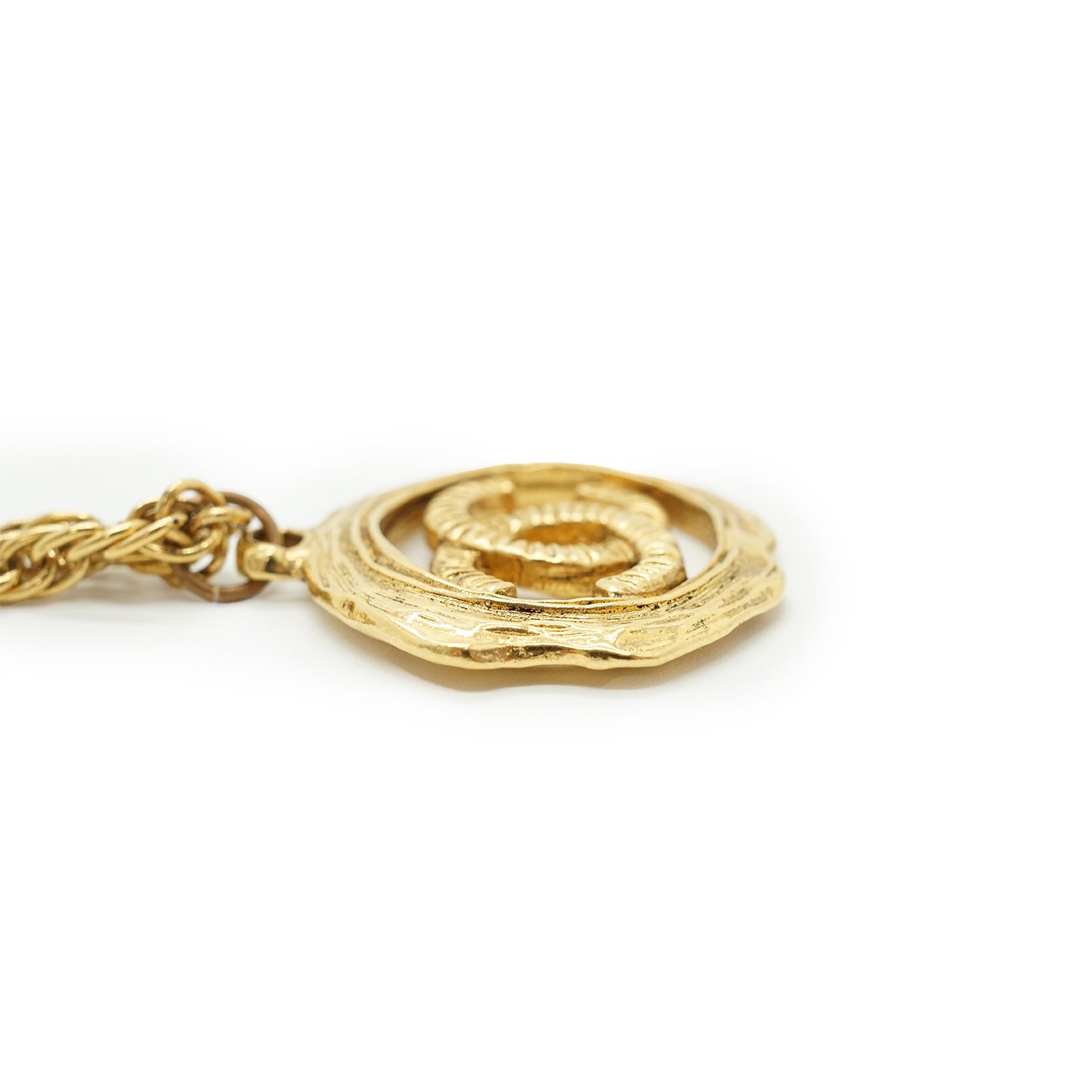 CC Cut-out Medallion Necklace GP