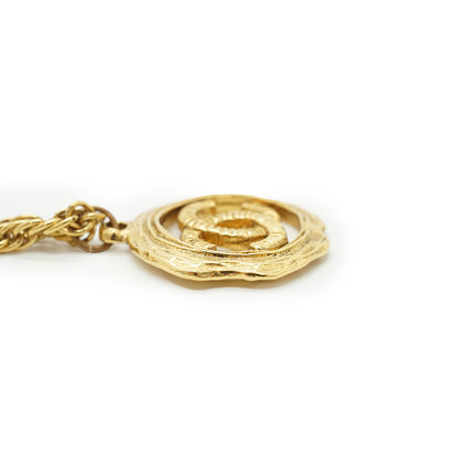 CC Cut-out Medallion Necklace GP