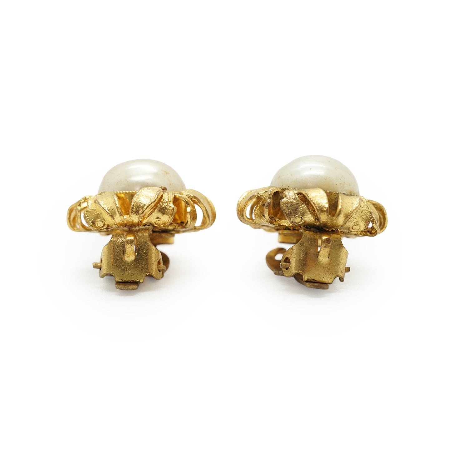 Faux Pearl Round Clip-on Earrings GP