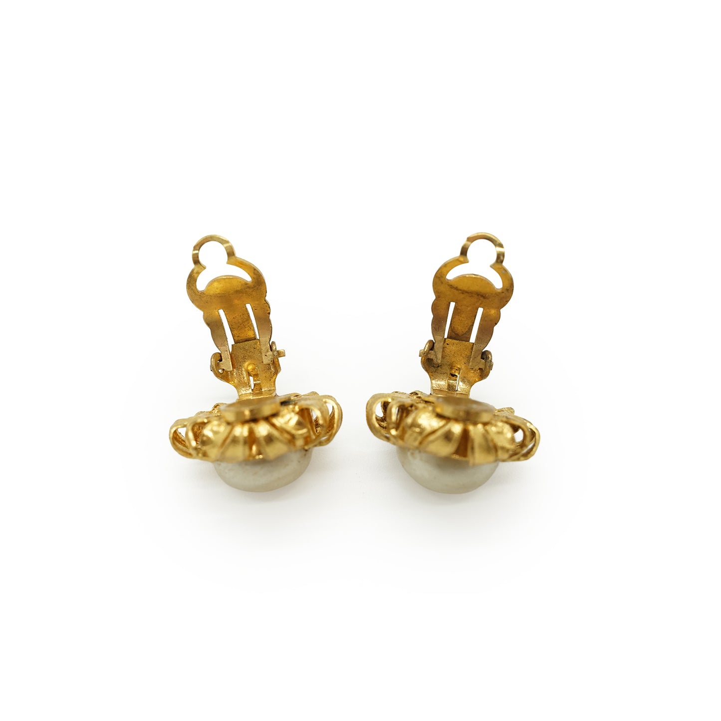 Faux Pearl Round Clip-on Earrings GP