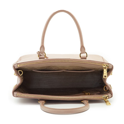 2way Saffiano Galleria Cammeo Large Double Zip Tote
