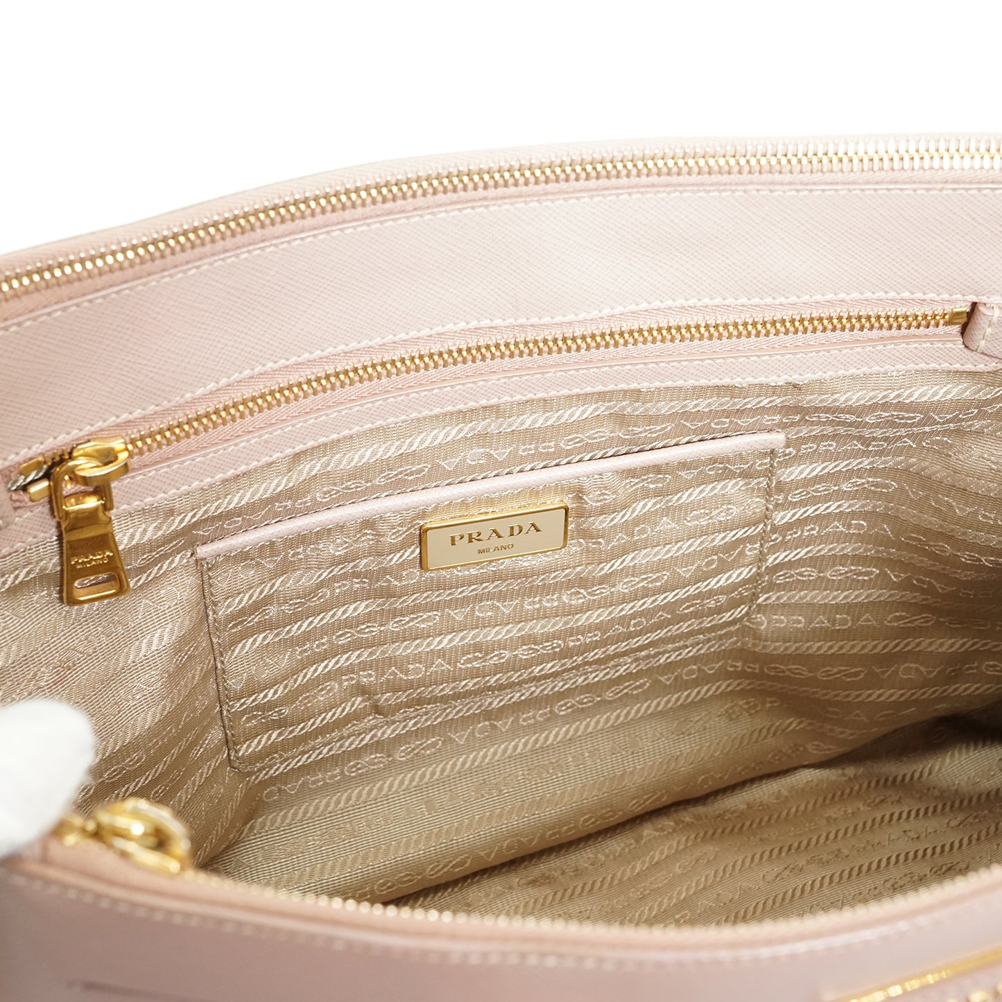 2way Saffiano Galleria Cammeo Large Double Zip Tote