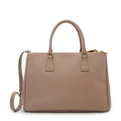 2way Saffiano Galleria Cammeo Large Double Zip Tote