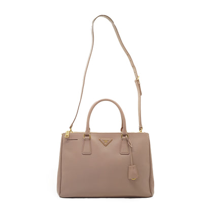 2way Saffiano Galleria Cammeo Large Double Zip Tote