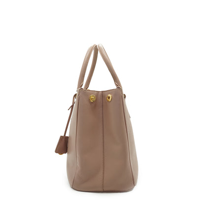 2way Saffiano Galleria Cammeo Large Double Zip Tote