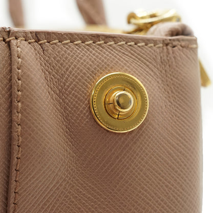2way Saffiano Galleria Cammeo Large Double Zip Tote