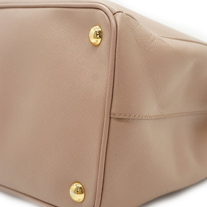 2way Saffiano Galleria Cammeo Large Double Zip Tote