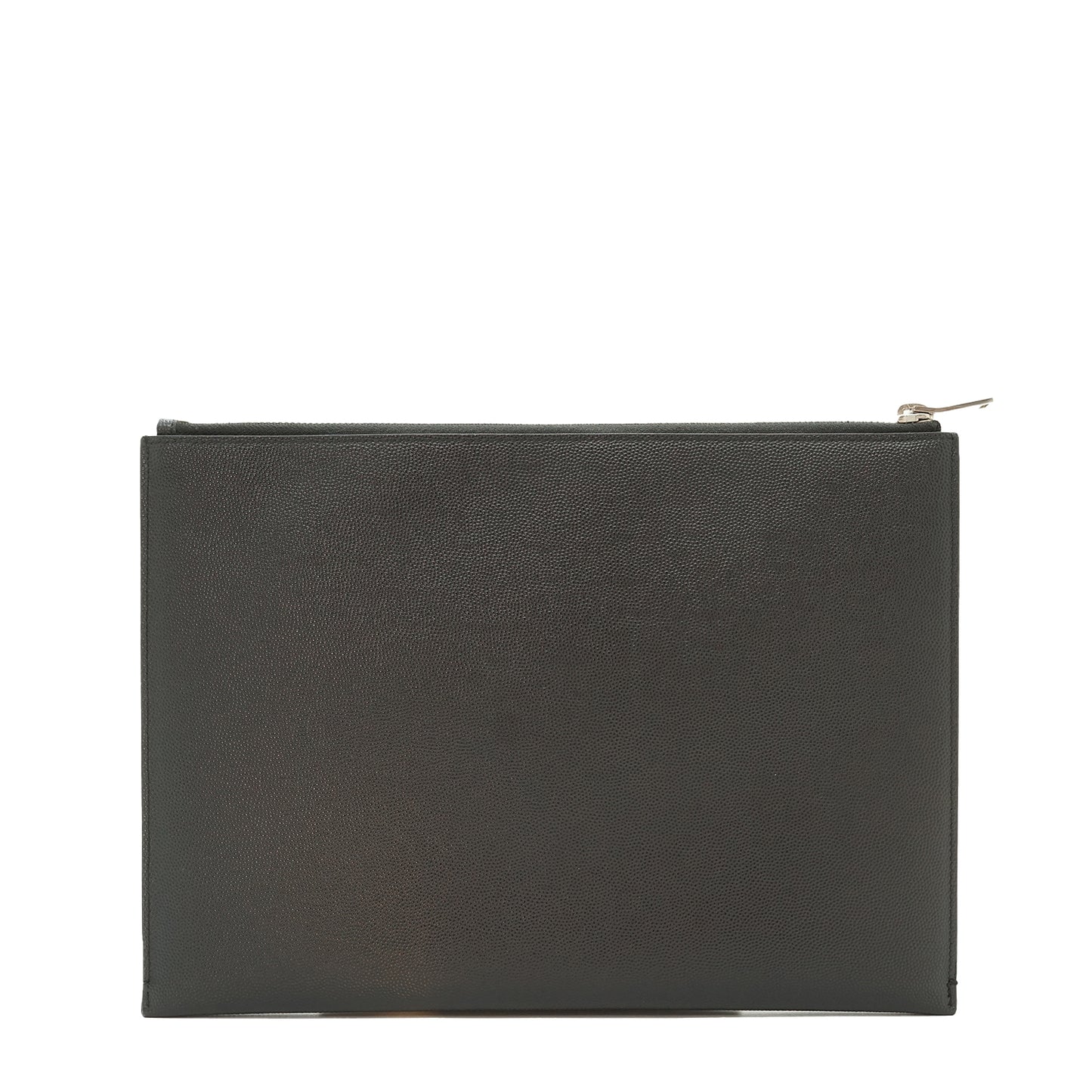 Grain de Poudre Leather Zipped Clutch Pouch