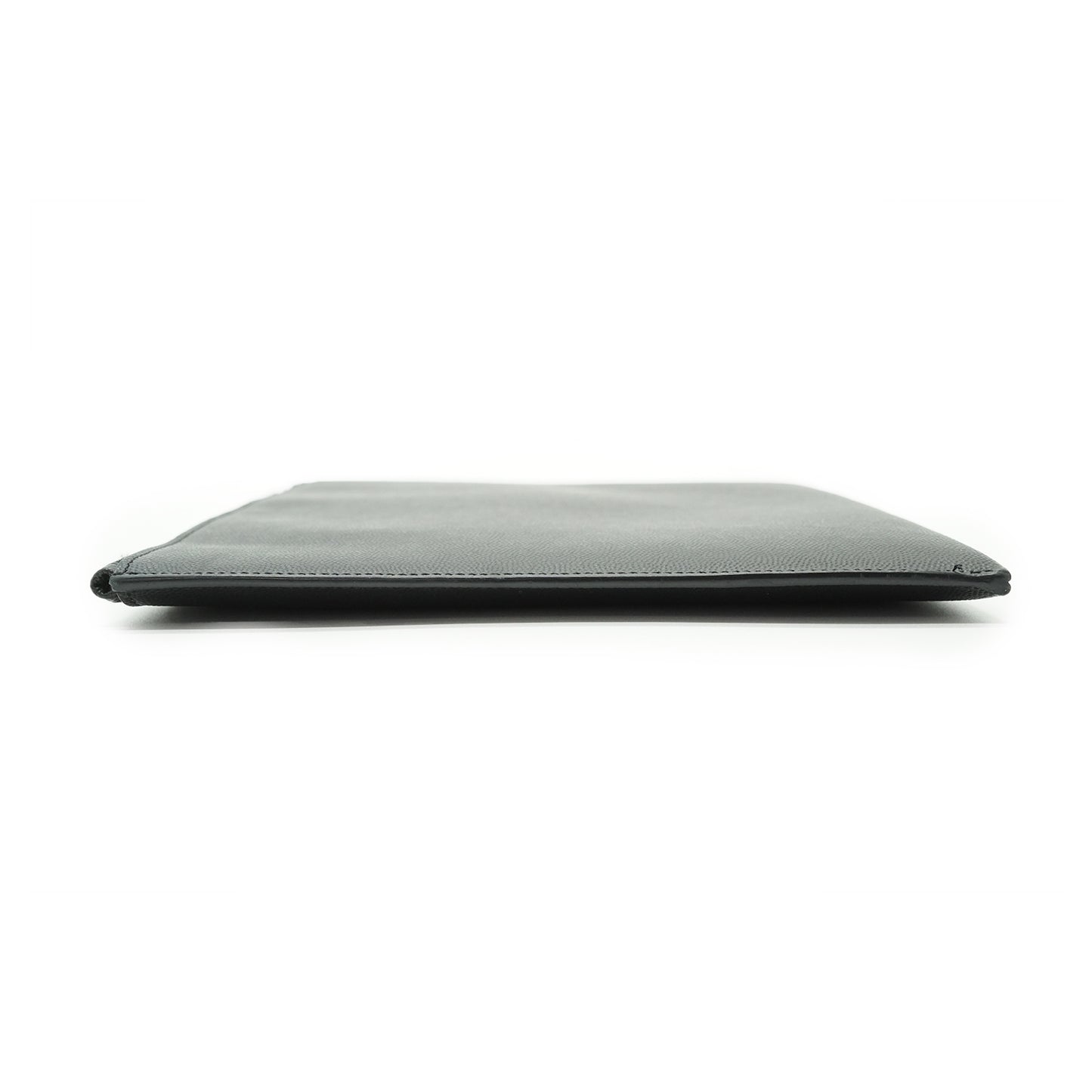 Grain de Poudre Leather Zipped Clutch Pouch