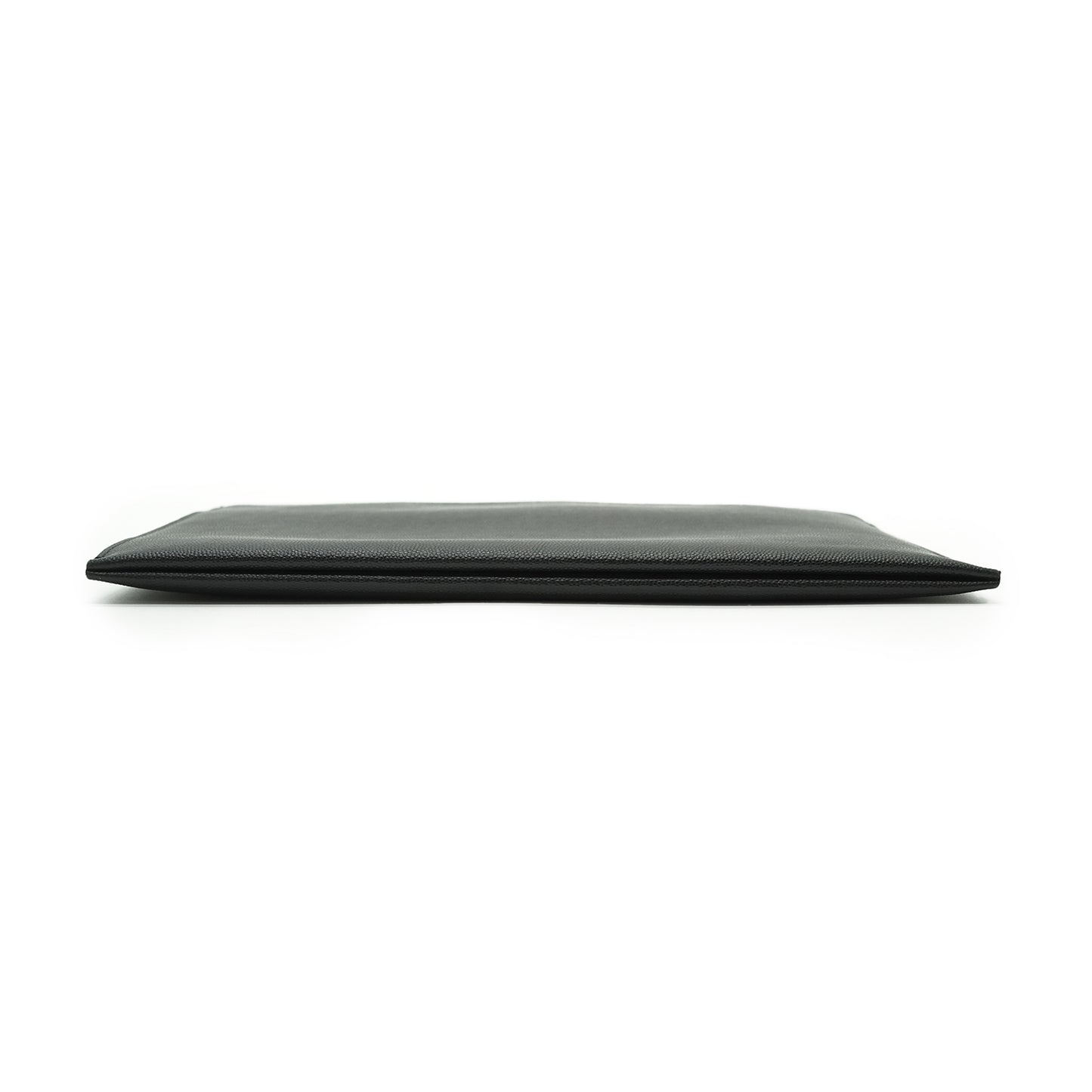 Grain de Poudre Leather Zipped Clutch Pouch