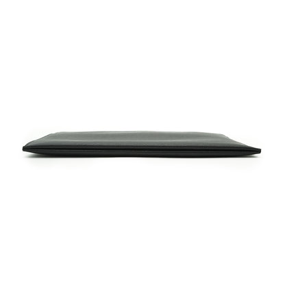 Grain de Poudre Leather Zipped Clutch Pouch