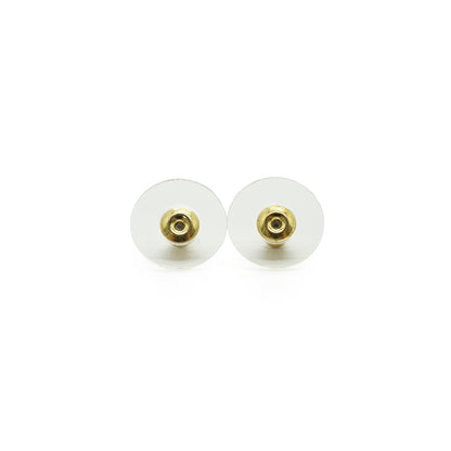 CC Beaded Small Hoop Drop Earrings