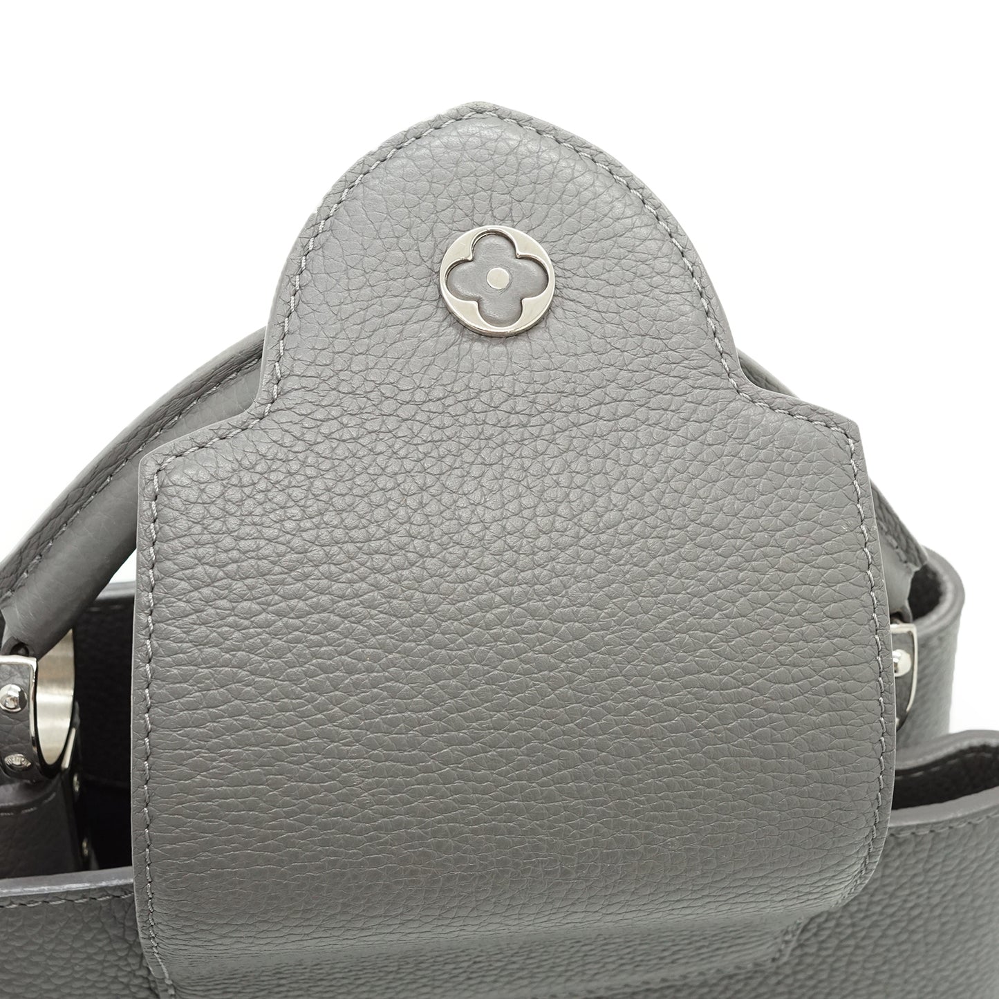 Capucines BB Taurillon Leather Iris Embellished Flower Studs Limited Edition