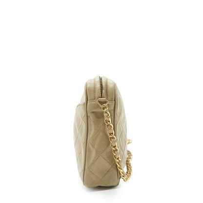 Lambskin Matelasse Fringe Chain Shoulder Bag