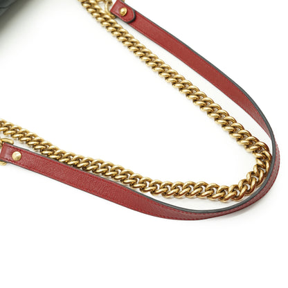 GG Marmont Torchon Bicolor Small Chain Shoulder Bag