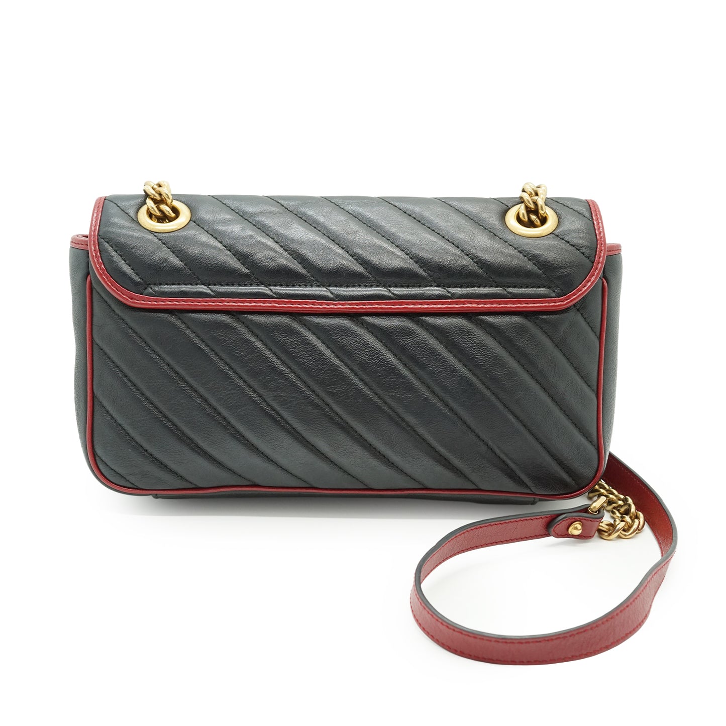 GG Marmont Torchon Bicolor Small Chain Shoulder Bag