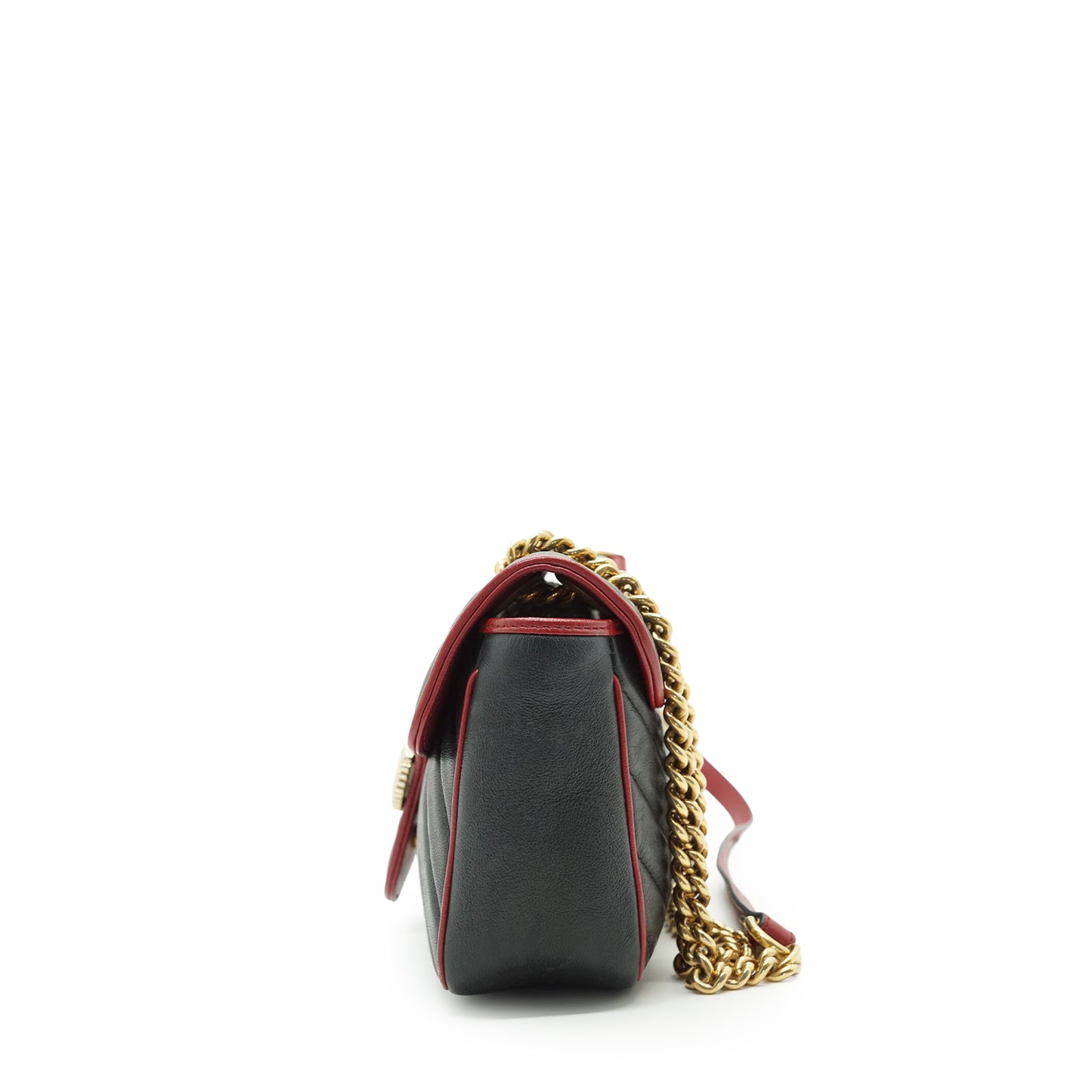GG Marmont Torchon Bicolor Small Chain Shoulder Bag