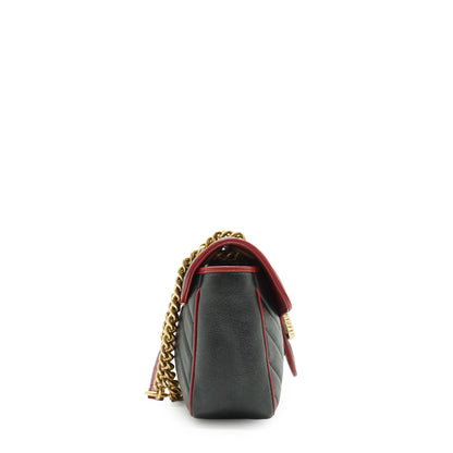 GG Marmont Torchon Bicolor Small Chain Shoulder Bag