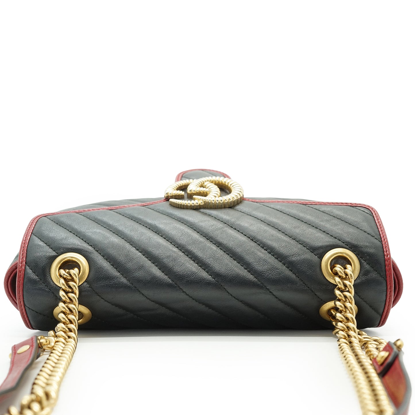 GG Marmont Torchon Bicolor Small Chain Shoulder Bag