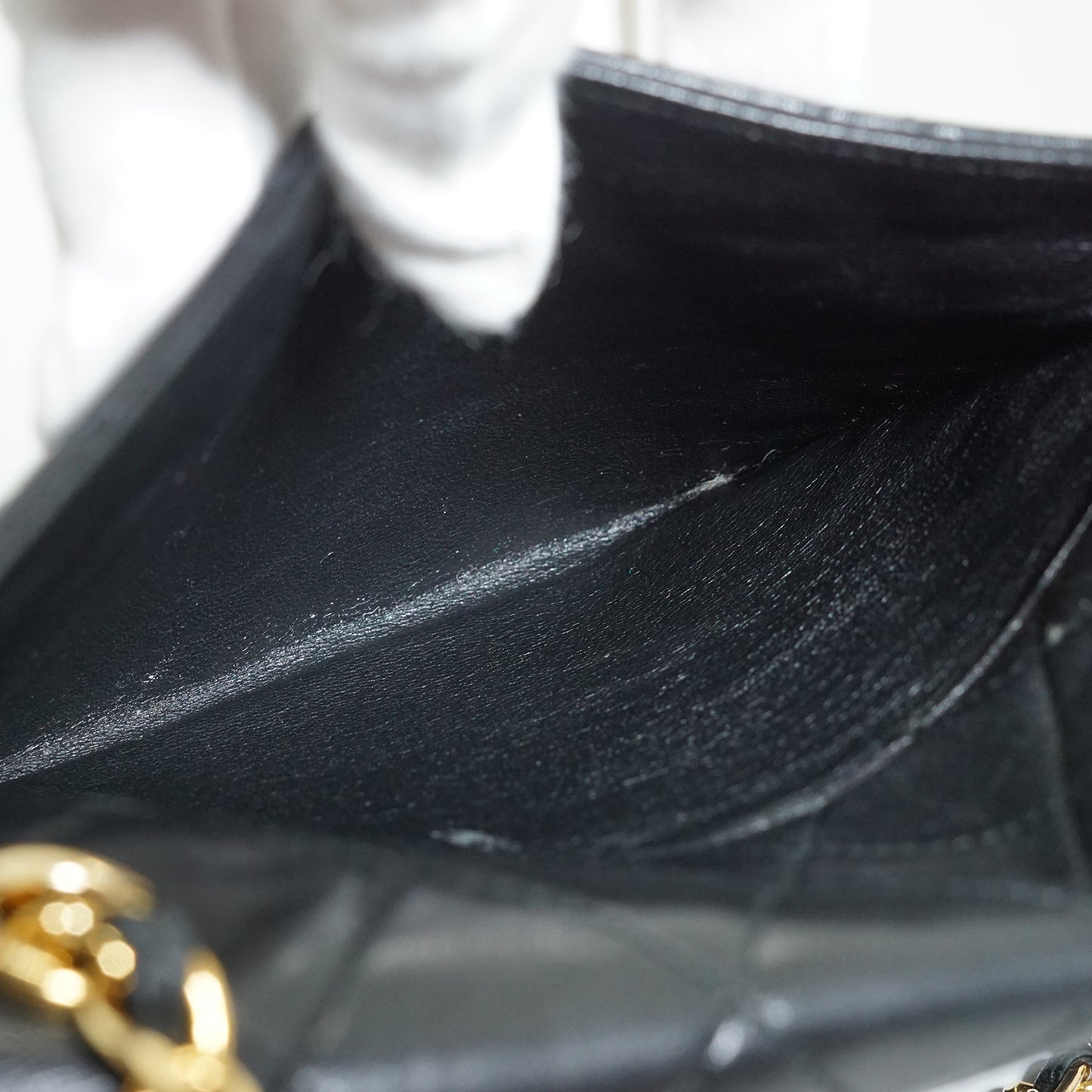 Vintage CC Lambskin Matelasse Square Chain Shoulder Bag