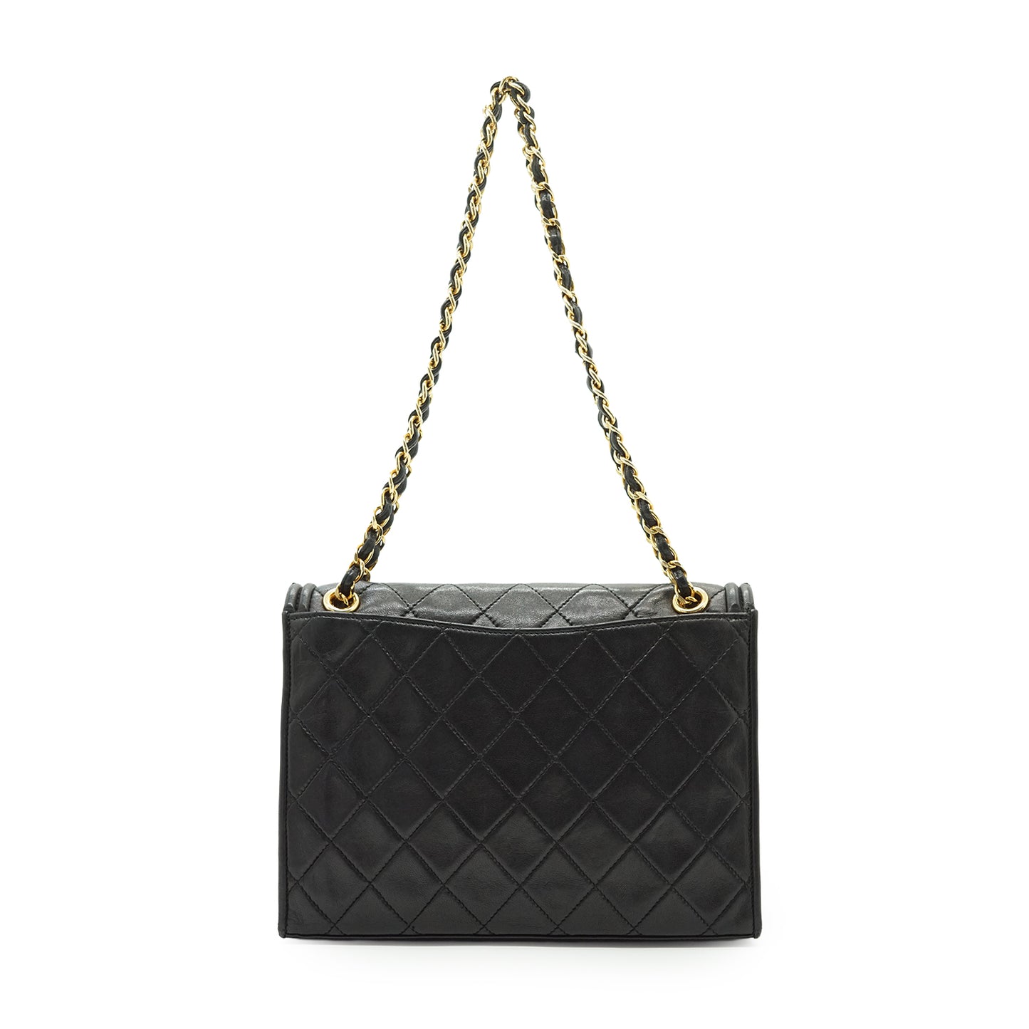 Vintage CC Lambskin Matelasse Square Chain Shoulder Bag