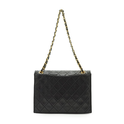 Vintage CC Lambskin Matelasse Square Chain Shoulder Bag