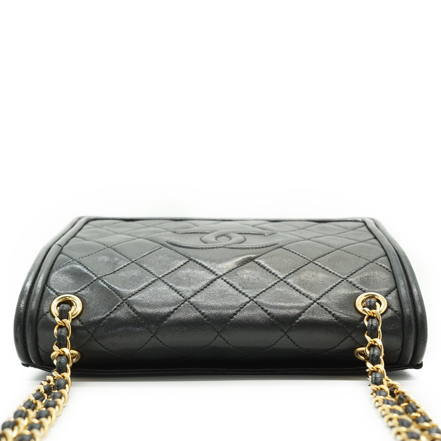 Vintage CC Lambskin Matelasse Square Chain Shoulder Bag