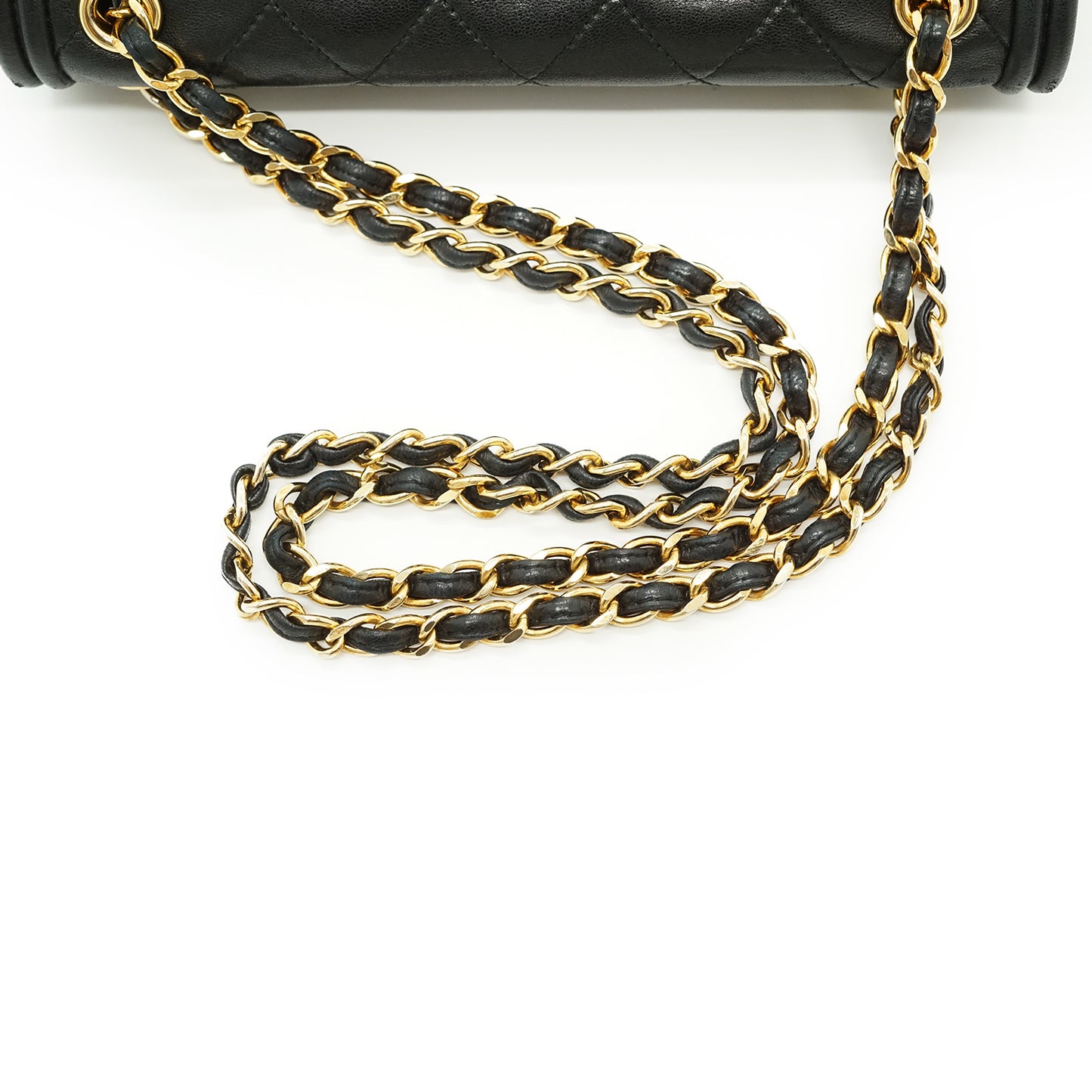 Vintage CC Lambskin Matelasse Square Chain Shoulder Bag