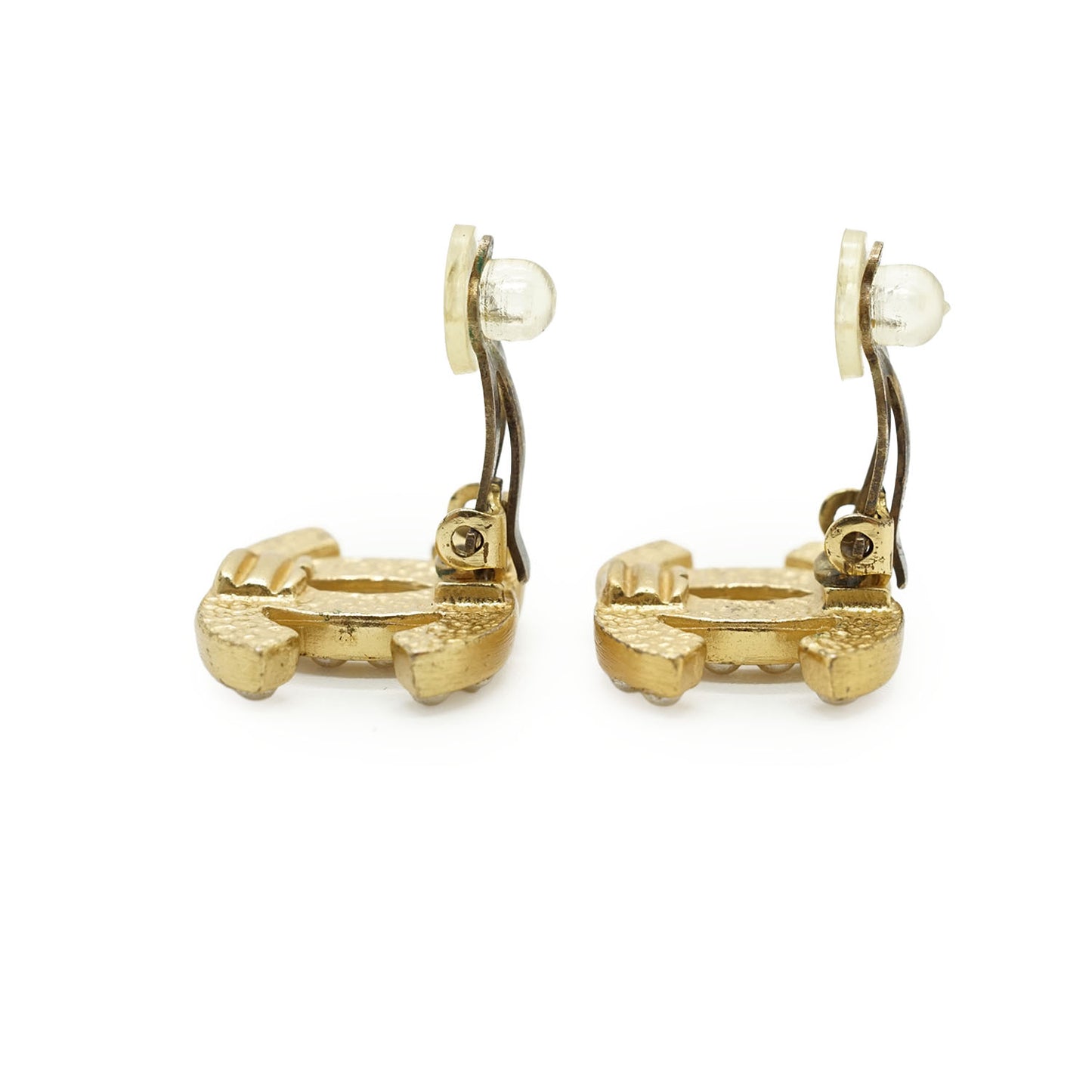 CC Faux Pearl Clip-on Earrings