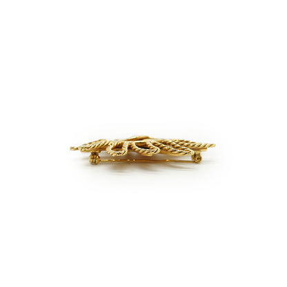 Large CC Sun Brooch GP