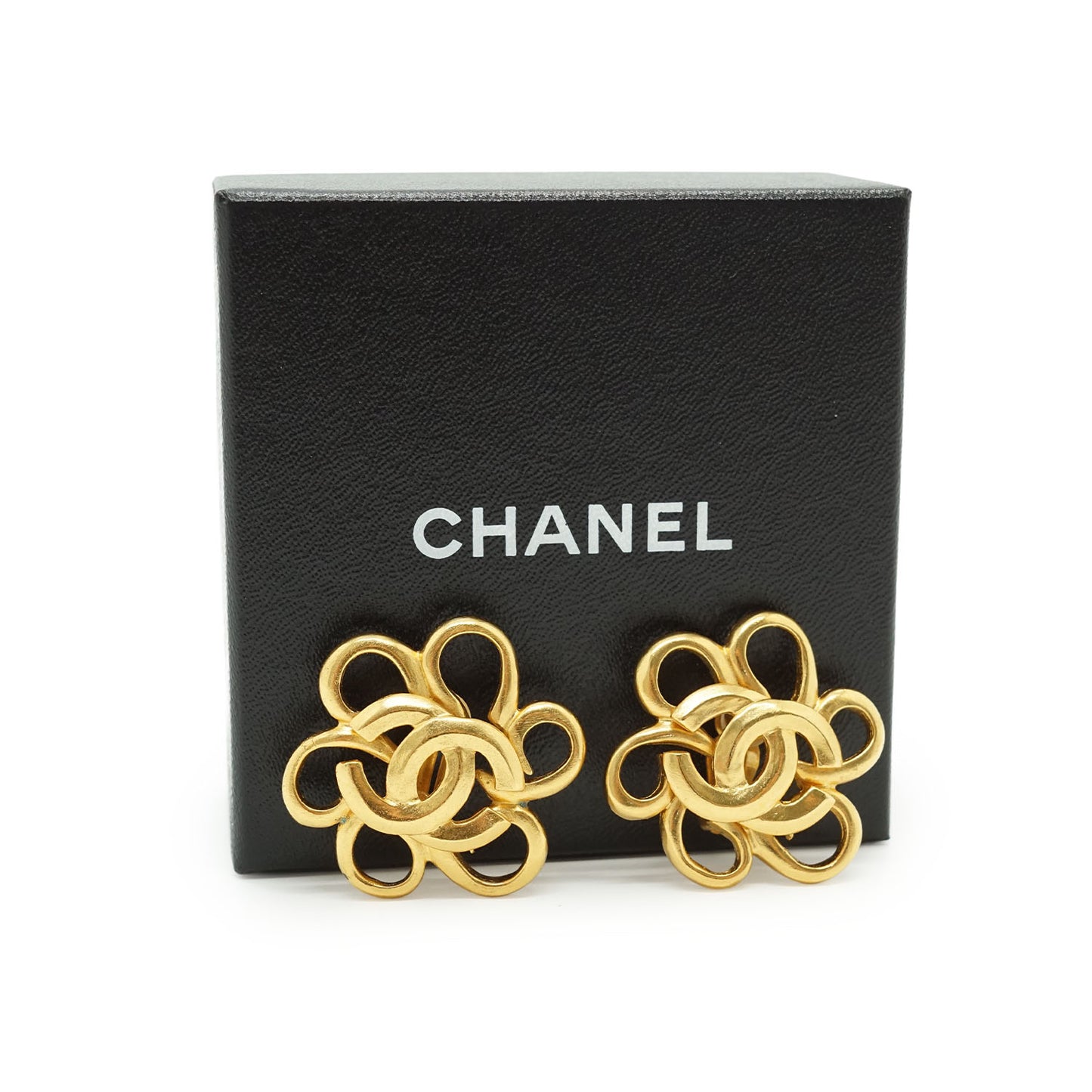 CC Flower Clip-on Earrings