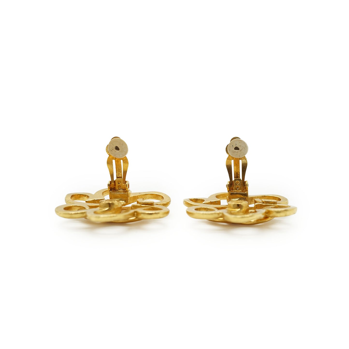 CC Flower Clip-on Earrings