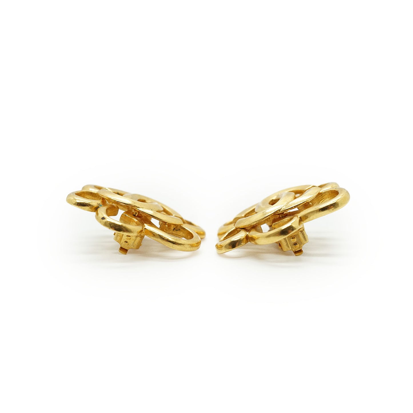 CC Flower Clip-on Earrings