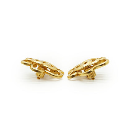 CC Flower Clip-on Earrings