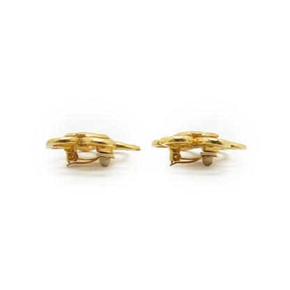 CC Flower Clip-on Earrings