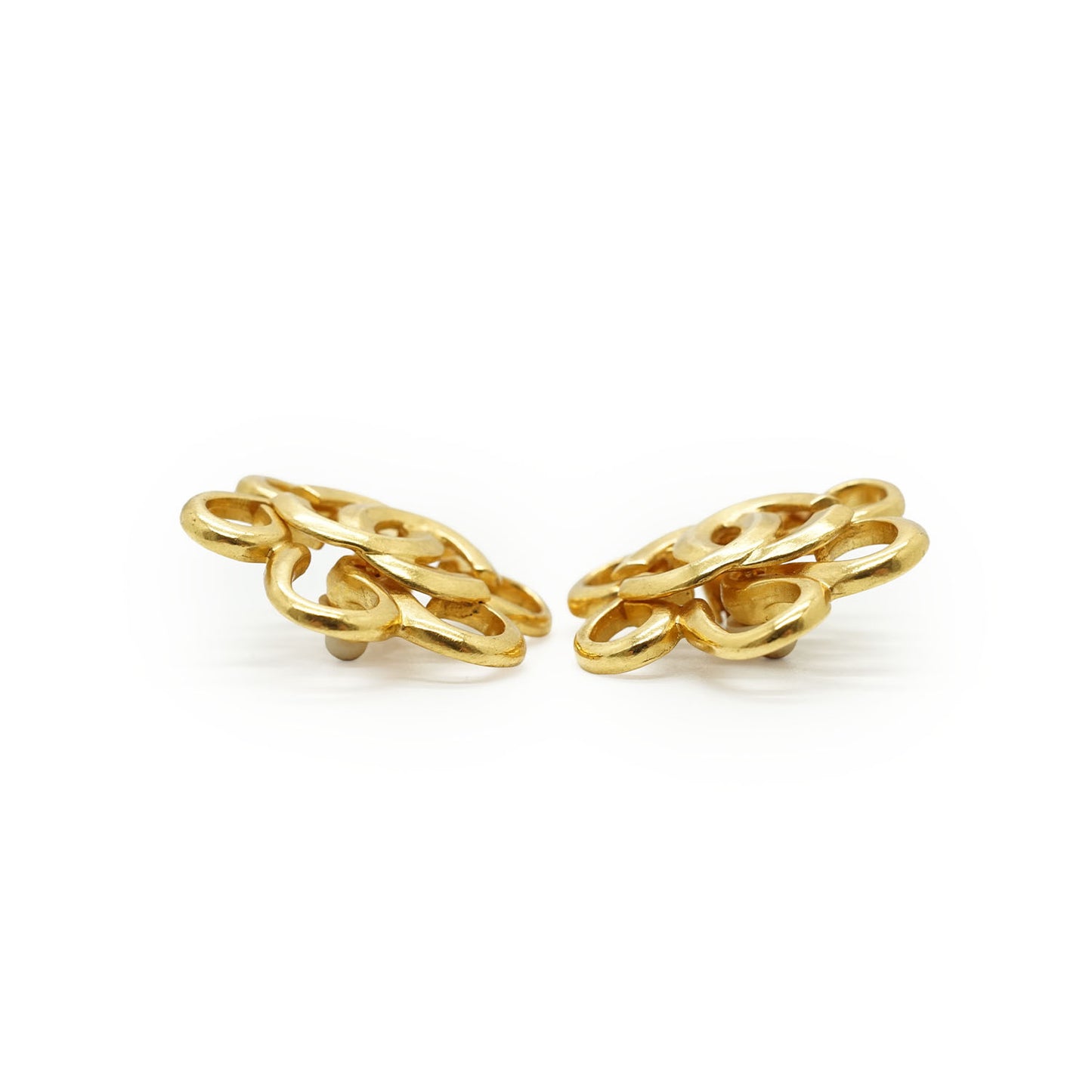 CC Flower Clip-on Earrings