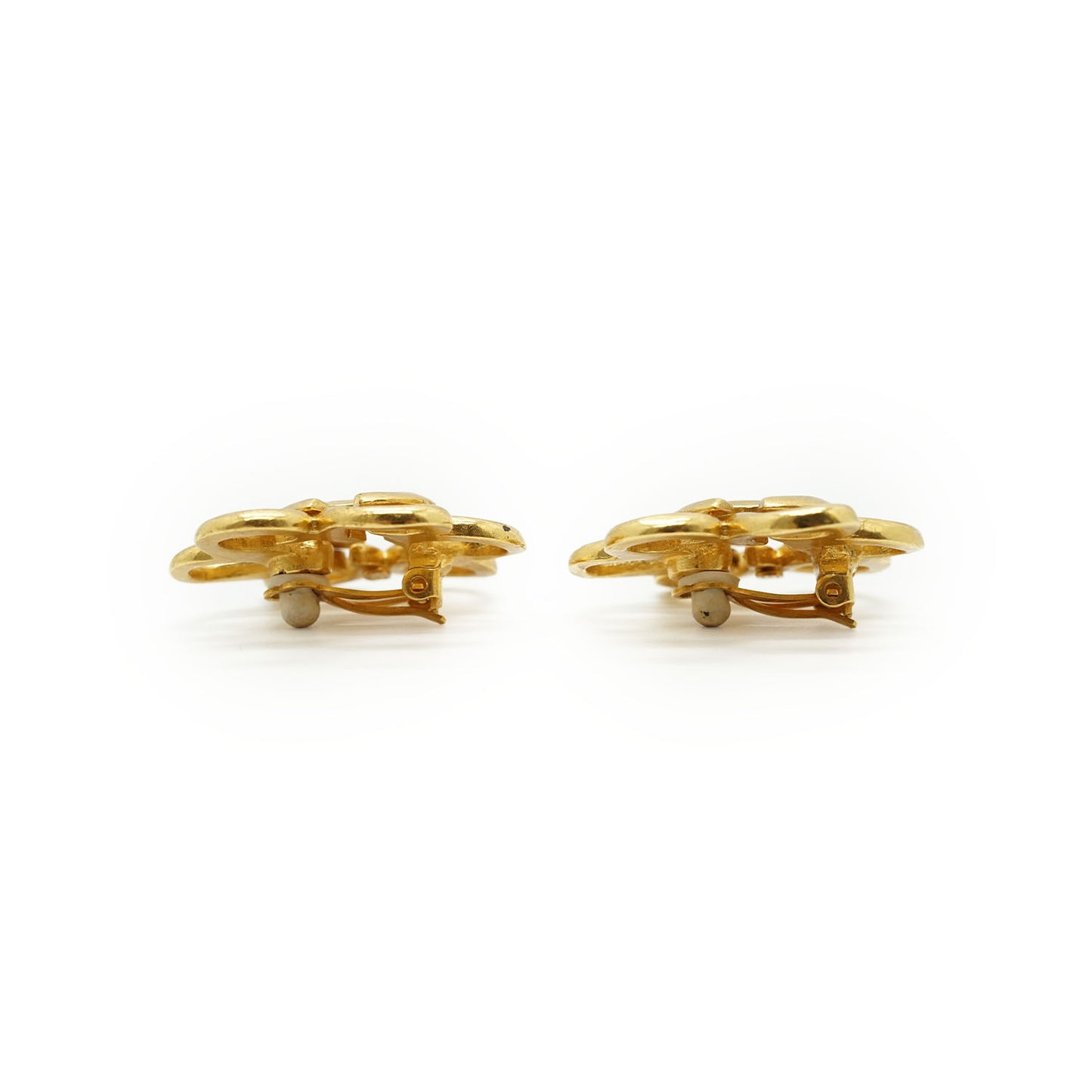 CC Flower Clip-on Earrings