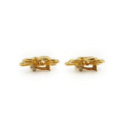 CC Flower Clip-on Earrings