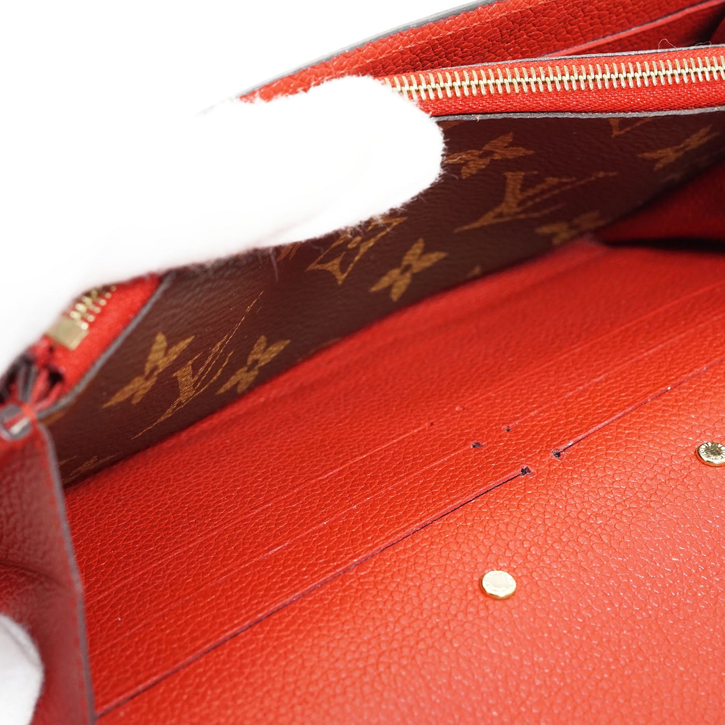 Monogram Portefeuille Pallas Cherry Red Long Wallet