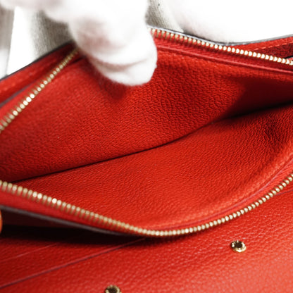 Monogram Portefeuille Pallas Cherry Red Long Wallet