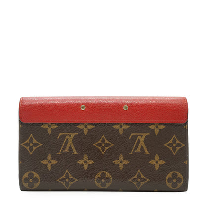 Monogram Portefeuille Pallas Cherry Red Long Wallet